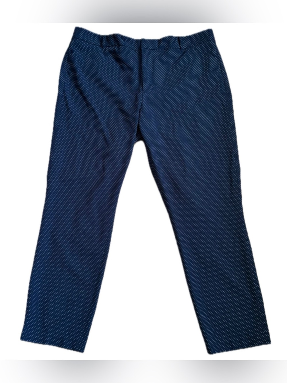 Tommy Hilfiger Navy Blue Polka Dot Pants Womens Size 18 Classic Career Twee